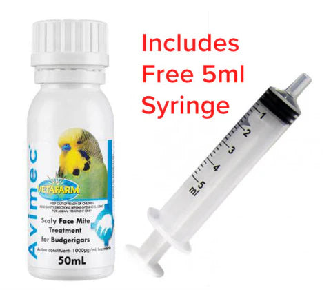 Vetafarm Avimec - Ivermectin Solution 50ml (Worms & Parasite Treatment)